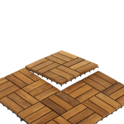 Flooring Tiles in Solid Teak Wood 